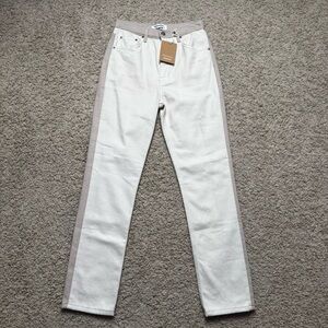 Reformation Cynthia Tonal Reworked High Rise Straight Leg Jeans NWT Size 26